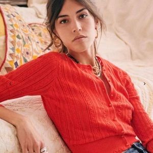 Sezane Arnaud Sweater - Red